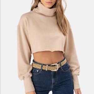marlow cropped turtleneck sweater